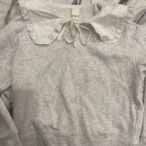 H&M collard crewneck sweater size medium